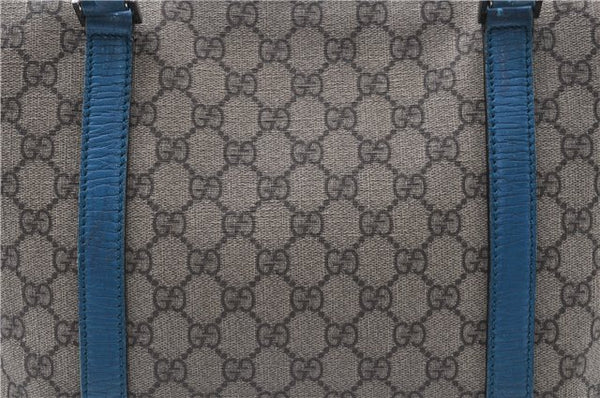 Authentic GUCCI Shoulder Tote Bag GG PVC Leather 114595 Brown 8661F