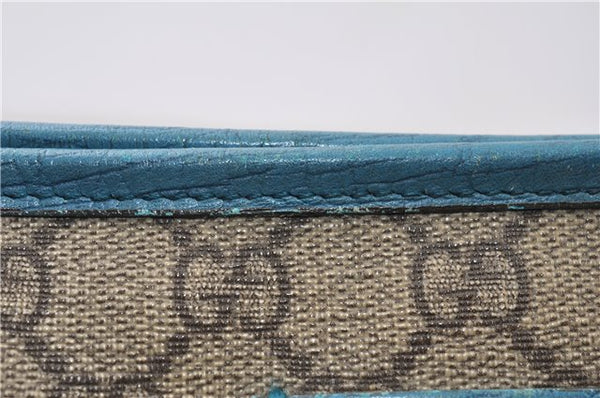 Authentic GUCCI Shoulder Tote Bag GG PVC Leather 114595 Brown 8661F