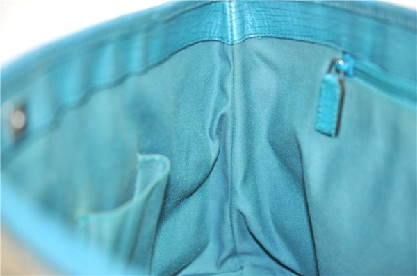 Authentic GUCCI Shoulder Tote Bag GG PVC Leather 114595 Brown 8661F