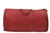 Authentic Louis Vuitton Epi Keepall 60 Boston Travel Bag Red M42947 LV 8662D