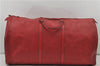 Authentic Louis Vuitton Epi Keepall 60 Boston Travel Bag Red M42947 LV 8662D