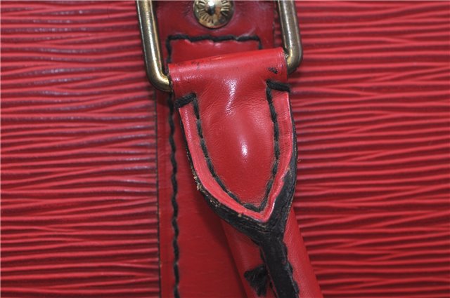 Authentic Louis Vuitton Epi Keepall 60 Boston Travel Bag Red M42947 LV 8662D