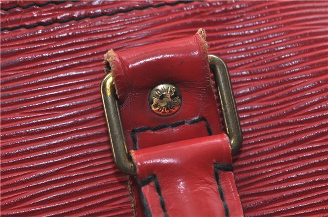 Authentic Louis Vuitton Epi Keepall 60 Boston Travel Bag Red M42947 LV 8662D