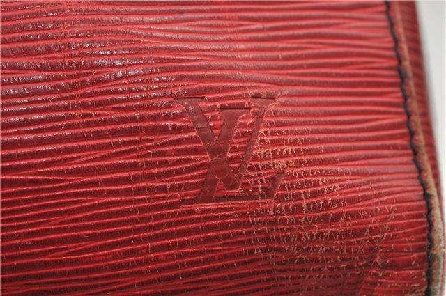 Authentic Louis Vuitton Epi Keepall 60 Boston Travel Bag Red M42947 LV 8662D