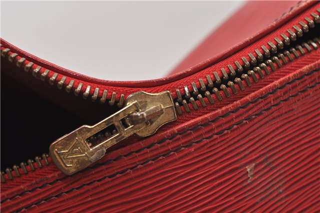 Authentic Louis Vuitton Epi Keepall 60 Boston Travel Bag Red M42947 LV 8662D