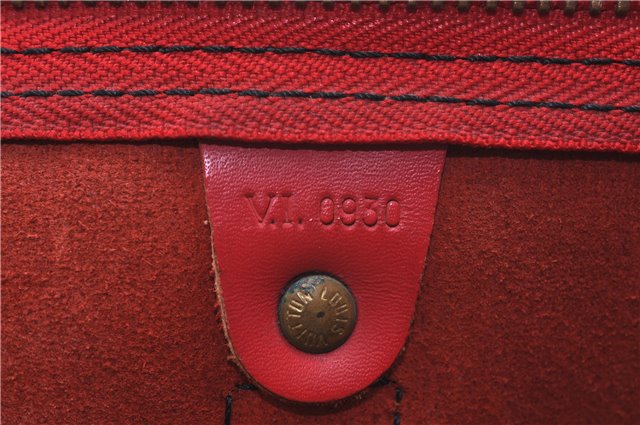 Authentic Louis Vuitton Epi Keepall 60 Boston Travel Bag Red M42947 LV 8662D