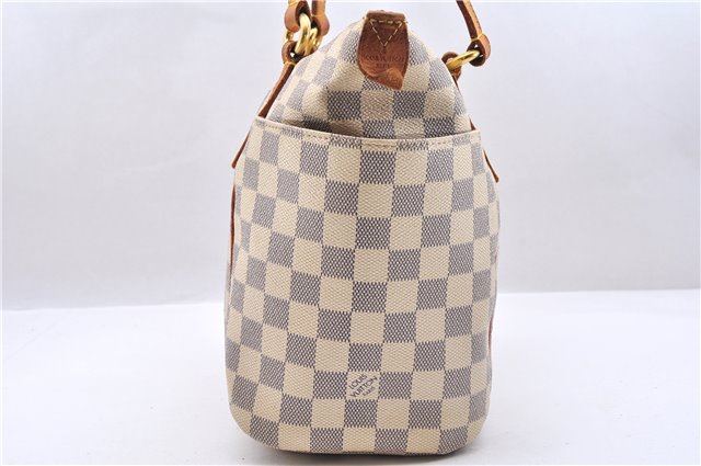 Auth Louis Vuitton Damier Azur Totally PM Tote Bag White N41280 LV Junk 8666D