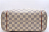 Auth Louis Vuitton Damier Azur Totally PM Tote Bag White N41280 LV Junk 8666D