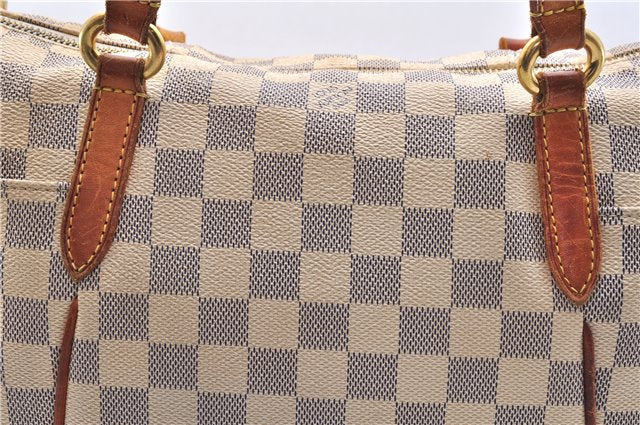 Auth Louis Vuitton Damier Azur Totally PM Tote Bag White N41280 LV Junk 8666D