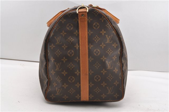 Authentic Louis Vuitton Monogram Keepall Bandouliere 55 M41414 Boston Bag 8670F