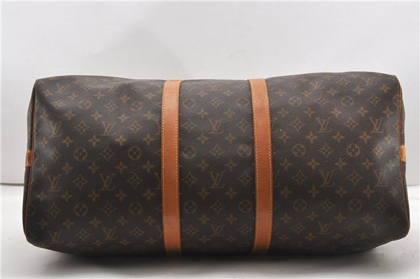 Authentic Louis Vuitton Monogram Keepall Bandouliere 55 M41414 Boston Bag 8670F