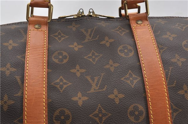 Authentic Louis Vuitton Monogram Keepall Bandouliere 55 M41414 Boston Bag 8670F