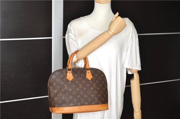 Authentic Louis Vuitton Monogram Alma Hand Bag Purse M51130 LV 8671F
