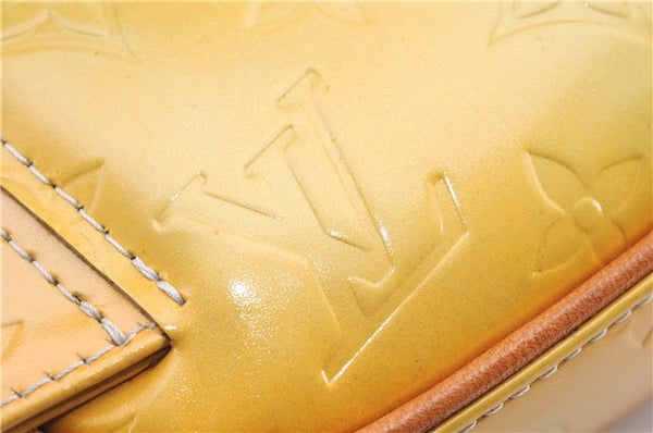 Authentic Louis Vuitton Vernis Fulton Bum Body Waist Bag Yellow M91041 LV 8672D