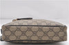 Authentic GUCCI Shoulder Cross Body Bag GG PVC Leather 201447 Brown Junk 8673D