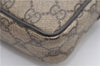 Authentic GUCCI Shoulder Cross Body Bag GG PVC Leather 201447 Brown Junk 8673D