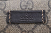 Authentic GUCCI Shoulder Cross Body Bag GG PVC Leather 201447 Brown Junk 8673D