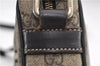 Authentic GUCCI Shoulder Cross Body Bag GG PVC Leather 201447 Brown Junk 8673D