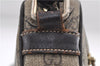 Authentic GUCCI Shoulder Cross Body Bag GG PVC Leather 201447 Brown Junk 8673D
