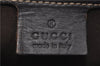 Authentic GUCCI Shoulder Cross Body Bag GG PVC Leather 201447 Brown Junk 8673D