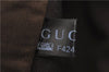 Authentic GUCCI Shoulder Cross Body Bag GG PVC Leather 201447 Brown Junk 8673D