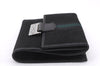 Authentic GUCCI Sherry Line Bifold Wallet Purse Nylon Leather 146195 Black 8673E