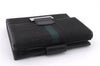 Authentic GUCCI Sherry Line Bifold Wallet Purse Nylon Leather 146195 Black 8673E