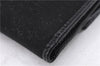Authentic GUCCI Sherry Line Bifold Wallet Purse Nylon Leather 146195 Black 8673E