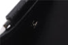 Authentic GUCCI Sherry Line Bifold Wallet Purse Nylon Leather 146195 Black 8673E