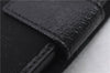 Authentic GUCCI Sherry Line Bifold Wallet Purse Nylon Leather 146195 Black 8673E