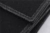 Authentic GUCCI Sherry Line Bifold Wallet Purse Nylon Leather 146195 Black 8673E