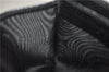 Authentic GUCCI Sherry Line Bifold Wallet Purse Nylon Leather 146195 Black 8673E