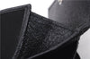 Authentic GUCCI Sherry Line Bifold Wallet Purse Nylon Leather 146195 Black 8673E