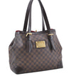 Authentic LOUIS VUITTON Damier Hampstead MM Shoulder Tote Bag N51204 LV 8674C