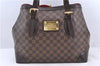 Authentic LOUIS VUITTON Damier Hampstead MM Shoulder Tote Bag N51204 LV 8674C