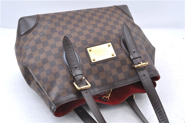 Authentic LOUIS VUITTON Damier Hampstead MM Shoulder Tote Bag N51204 LV 8674C