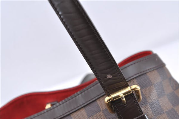 Authentic LOUIS VUITTON Damier Hampstead MM Shoulder Tote Bag N51204 LV 8674C