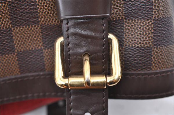 Authentic LOUIS VUITTON Damier Hampstead MM Shoulder Tote Bag N51204 LV 8674C