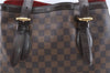 Authentic LOUIS VUITTON Damier Hampstead MM Shoulder Tote Bag N51204 LV 8674C