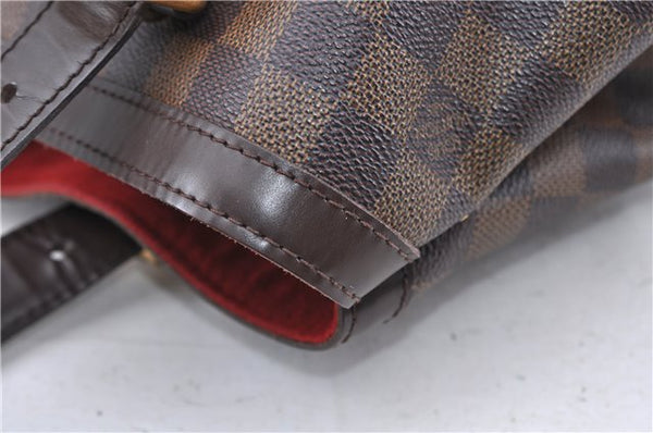 Authentic LOUIS VUITTON Damier Hampstead MM Shoulder Tote Bag N51204 LV 8674C