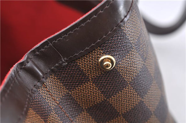 Authentic LOUIS VUITTON Damier Hampstead MM Shoulder Tote Bag N51204 LV 8674C