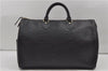 Authentic Louis Vuitton Epi Speedy 35 Hand Boston Bag Black M42992 LV 8675D