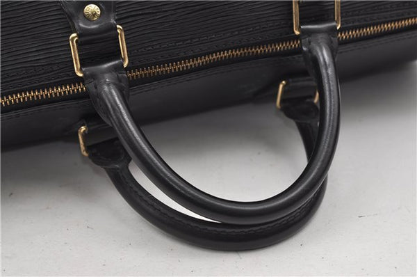 Authentic Louis Vuitton Epi Speedy 35 Hand Boston Bag Black M42992 LV 8675D