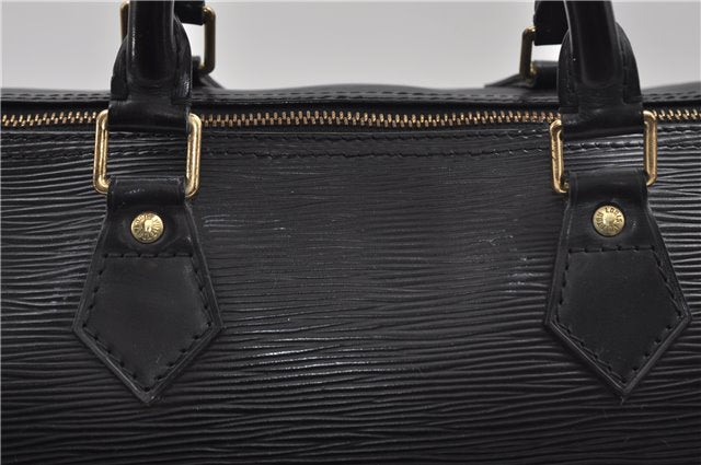 Authentic Louis Vuitton Epi Speedy 35 Hand Boston Bag Black M42992 LV 8675D