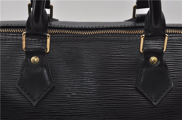 Authentic Louis Vuitton Epi Speedy 35 Hand Boston Bag Black M42992 LV 8675D