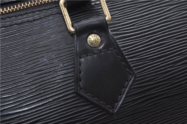 Authentic Louis Vuitton Epi Speedy 35 Hand Boston Bag Black M42992 LV 8675D