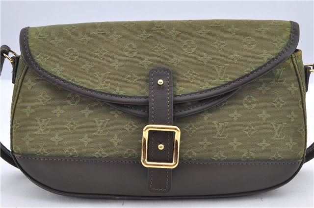 Auth Louis Vuitton Monogram Mini Marjolie Shoulder Bag Green M92693 LV 8677A