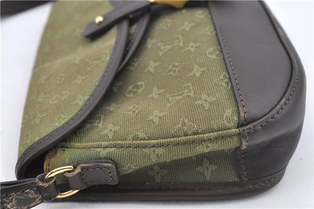 Auth Louis Vuitton Monogram Mini Marjolie Shoulder Bag Green M92693 LV 8677A