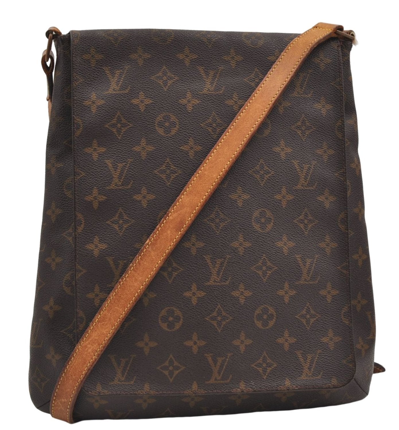 Authentic Louis Vuitton Monogram Musette Shoulder Cross Body Bag M51256 LV 8678D