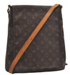 Authentic Louis Vuitton Monogram Musette Shoulder Cross Body Bag M51256 LV 8678D